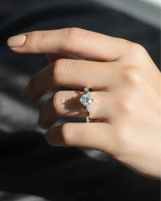 Crown of Elegance Silver Ring