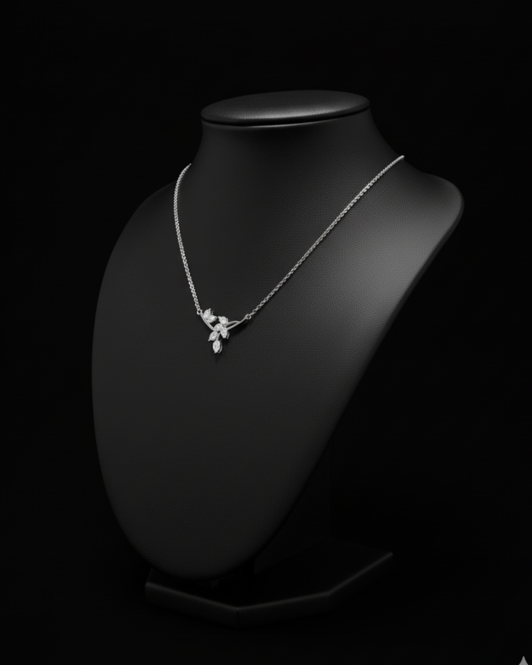 Silver Petal Elegance Necklace
