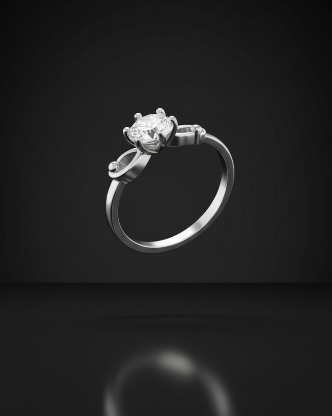 Luna Grace Silver Ring