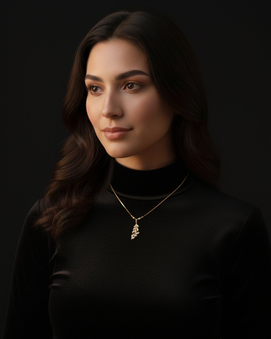 Golden Leaf Elegance Necklace