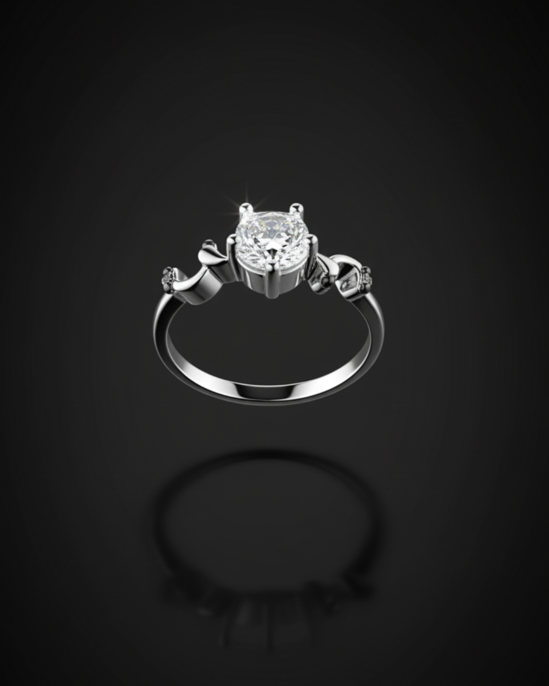 Crown of Elegance Silver Ring